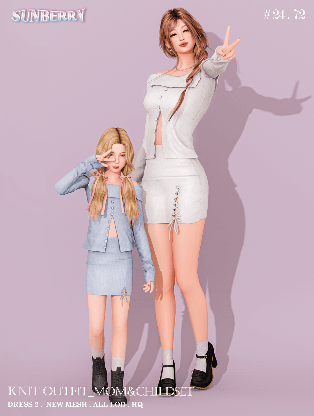 Скриншот мода Одежда Mom&Child Knit outfit